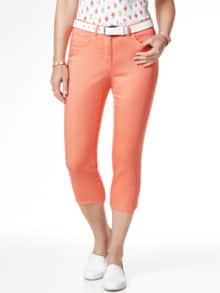 Extraglatt Baumwollcapri Melone