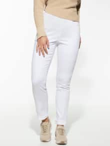 Yoga-Schlupfjeans White