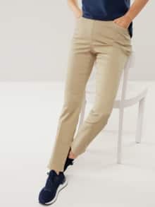 Five Pocket Schlupfhose Safaribeige