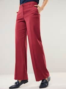 Marlenehose mit Struktur Chianti