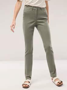 Extraglatt Baumwollhose Khaki