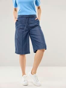 Bermudas aus Denim Medium Blue