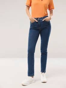 Passform-Jeans Slim Fit Blue Stoned