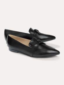 Soft Loafer mit Schleife Schwarz