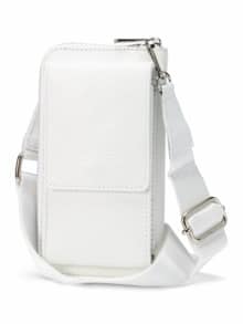 Leder-Handy-Portemonnaie Weiß