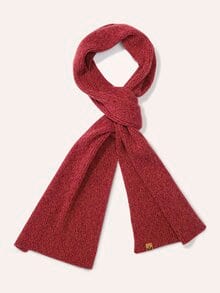 Strickschal Dunkelrot Melange