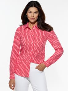 Extraglatt Baumwoll-Bluse Minimal