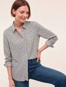 Extraglatt-Hemdbluse Everyday 2.0 Druck Kitt