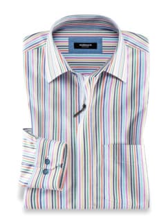 Tropical-Hemd Zip&Go Streifen Multi Detail 1