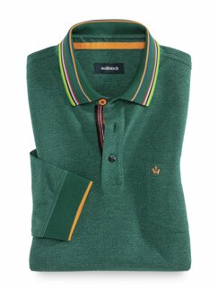 Pique-Polo Club Color Grün Detail 1