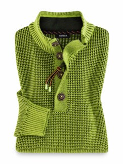 Komfort-Troyer Bicolor Limette Detail 1