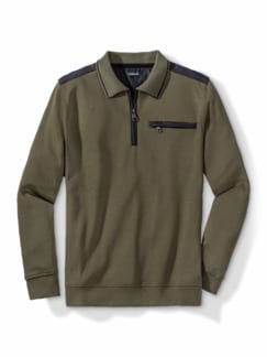 Extraglatt-Polo-Pullover 2.0 Khaki Detail 1