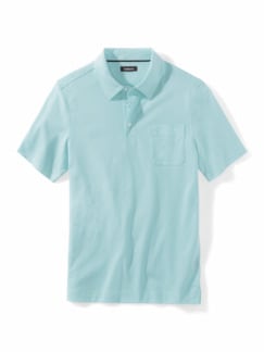 Tausend-Poren-Polo Light Aqua Detail 1