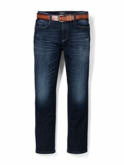 Gürtel-Jeans Crosshedge Blue Detail 1