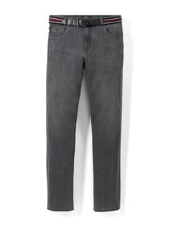 Gürtel-Jeans Regular Fit Grey Detail 1