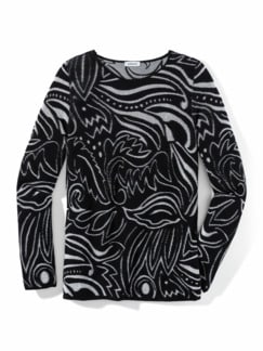 Jacquard- Pullover Black&White