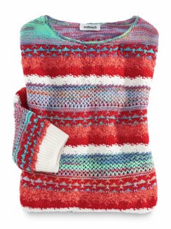 Struktur-Pullover Bändchenmix Struktur-Pullover Bändchenmix
