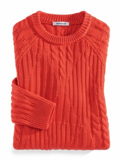 Rautenstruktur-Pullover