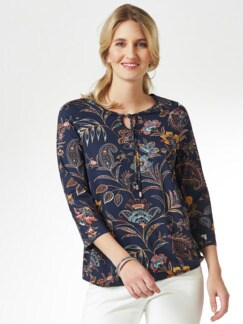 Viskoseshirt Paisleyblume Viskoseshirt Paisleyblume