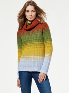 Farbverlauf Pullover Highlands Zimt Multicolor Detail 1