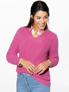 Patent-Pullover Provence Soft Pink Detail 1