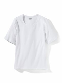 Baumwoll-Basic-Shirt Halbarm