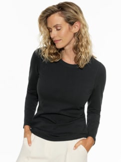 Thermoshirt-Softcotton Schwarz Detail 1