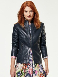 Lammnappa-Jacke 1000 Poren Marine Detail 1