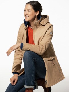 Thermo Cotton Parka Caramel Detail 1