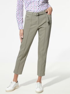 7/8-Bi-Stretch Cityhose Khaki Detail 1