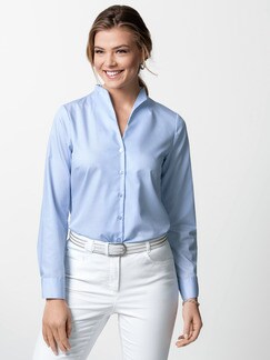 Extraglatt-Bluse Kelchkragen Extraglatt-Bluse Kelchkragen