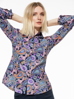 Thermoflanell-Hemdbluse Paisley Multicolor Detail 1