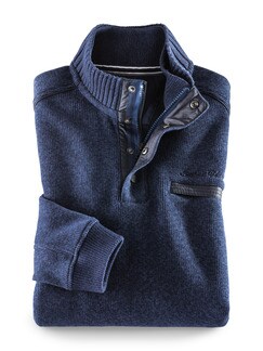 Wohlfühl-Pullover Softrib Navy Detail 1