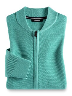 Zip-Strickjacke Soft Cotton Zip-Strickjacke Soft Cotton