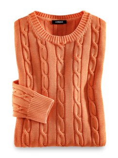 Premium Pima Pullover Orange Detail 1