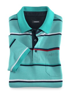 Extraglatt-Polo Bicolor-Streifen Extraglatt-Polo Bicolor-Streifen