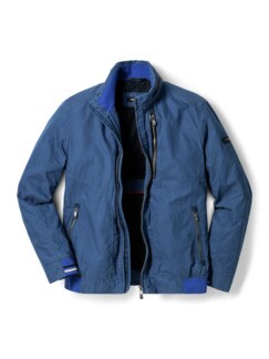 Clubblouson Mittelblau Detail 1