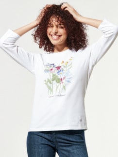 Baumwoll-Shirt Aquarellblumen Baumwoll-Shirt Aquarellblumen