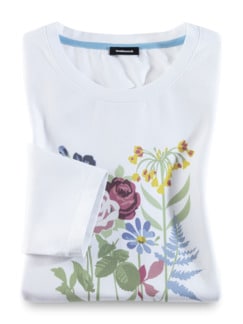 Baumwoll-Shirt Aquarellblumen Baumwoll-Shirt Aquarellblumen