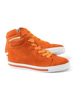 Reißverschluss-City Sneaker High Orange Detail 1