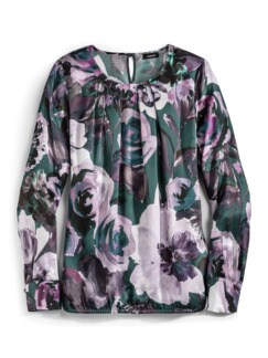Edel-Shirtbluse Aquarelldruck Edel-Shirtbluse Aquarelldruck