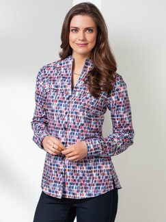 Extraglatt-Bluse Kelchkragen Extraglatt-Bluse Kelchkragen