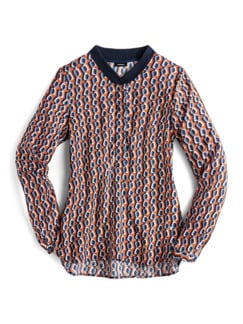 Strickkragen Shirtbluse Grafikdesign Strickkragen Shirtbluse Grafikdesign