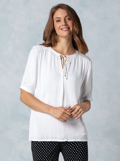 Shirtbluse Materialmix Shirtbluse Materialmix