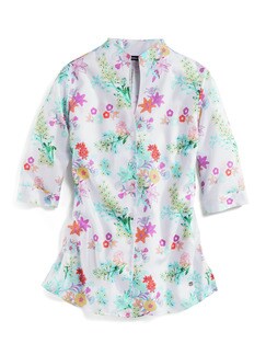 Extrglatt-Bluse Kelchkragen Kurzarm Extrglatt-Bluse Kelchkragen Kurzarm