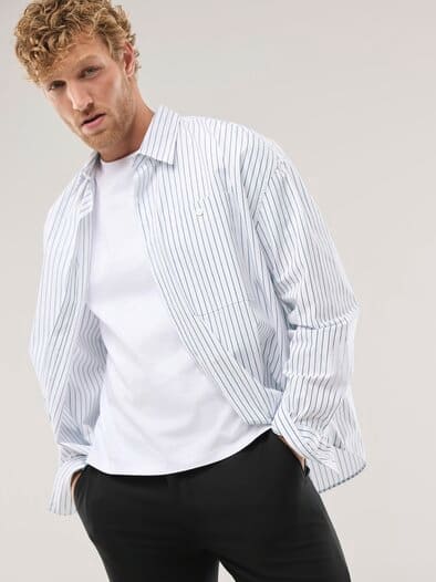 Oversized Hemd Gestreift