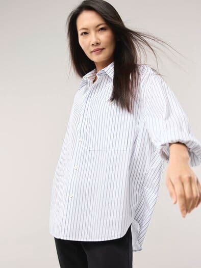 Oversized Hemd Gestreift
