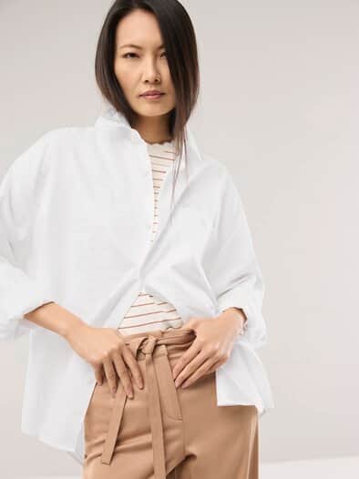 Oversized Hemd Weiß