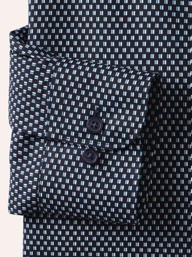 Extraglatt-Hemd Walbusch-Kragen Minimal Druck