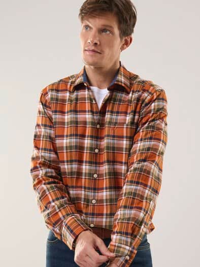 Soft-Flanell-Hemd Karo Terra